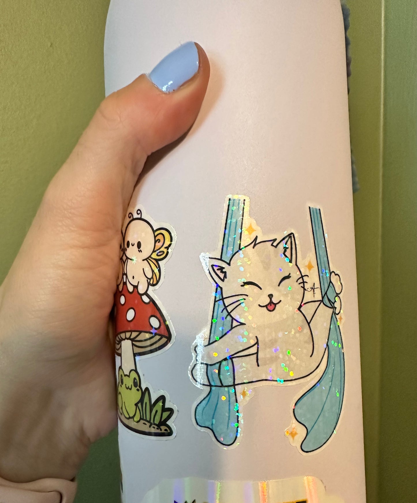 Handmade Aerialist Cat Stickers | Silks, Lyra, Hammock, Trapeze, + Pole