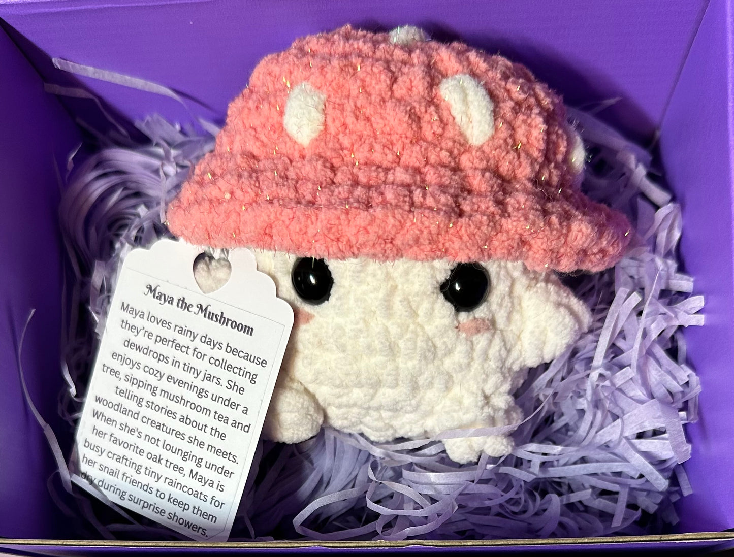 Colorful Mushroom Friend | Handmade Crochet Plushie | Handmade Christmas Gift