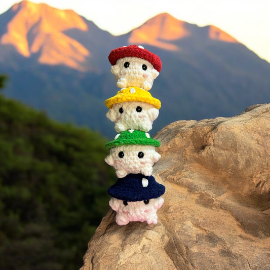 Colorful Mushroom Friend | Handmade Crochet Plushie | Handmade Christmas Gift